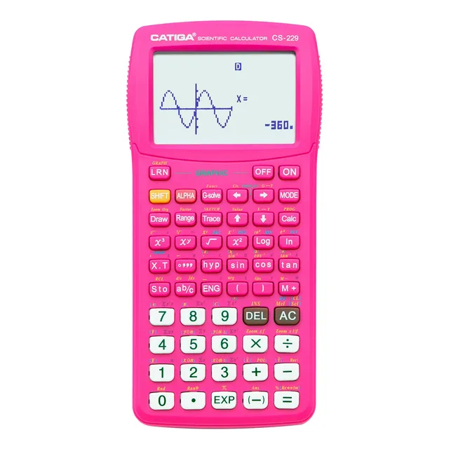 Catiga CS-229 kalkulačka růžová grafická