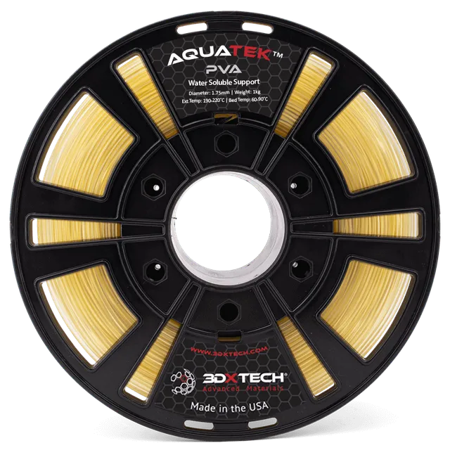 3DXTECH AquaTek PVA filament Natural 1,75 mm 500 g rozpustný