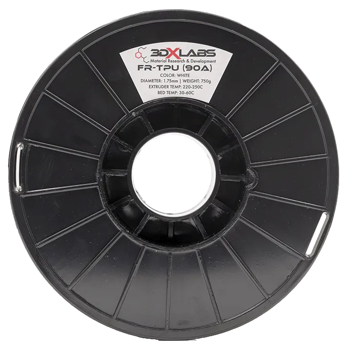 3DXTECH 3DXLABS FR-TPU 90A filament bílý 750 g