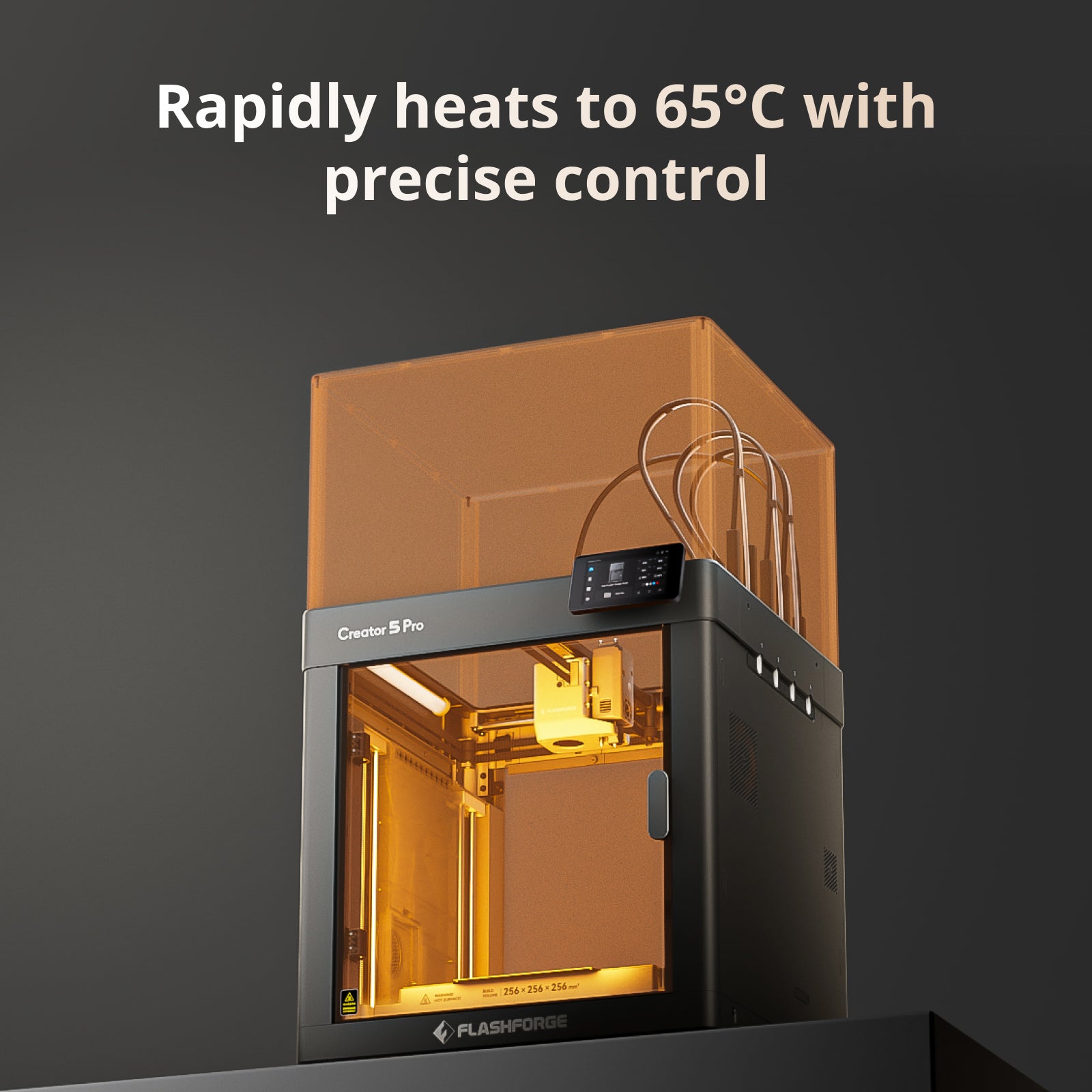 Flashforge Creator 5 Pro 3D tiskárna uzavřená 4 hlavy