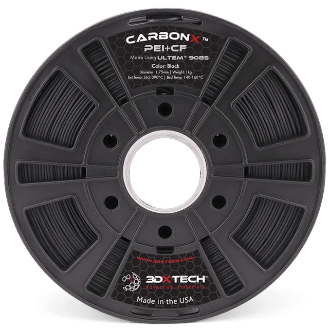3DXTECH CARBONX PEI 9085+CF filament černý 250 g karbon
