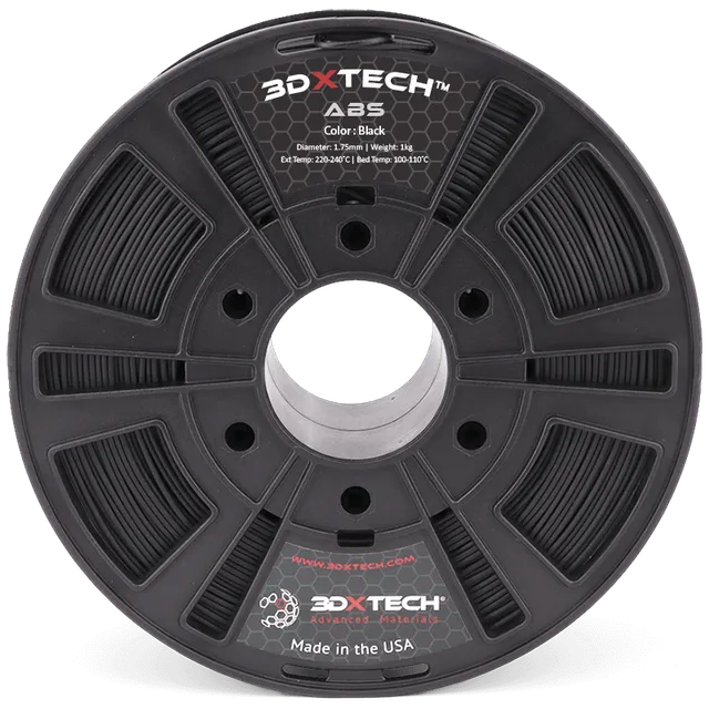 3DXTECH ABS filament černý 1,75 mm 1 kg houževnatý