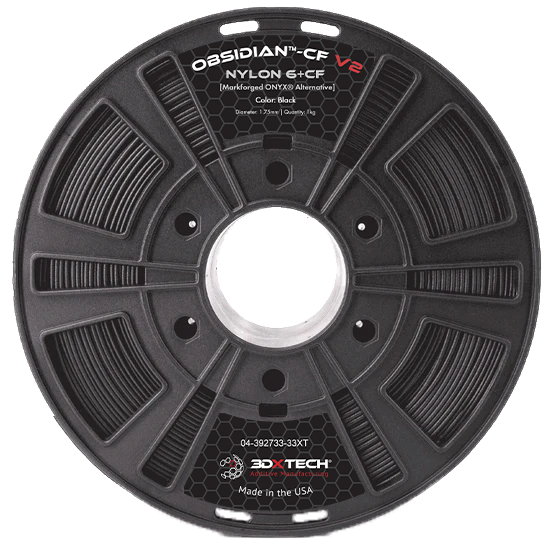 3DXTECH Obsidian Nylon 6+CF V2 filament Black 1,75 mm 750 g
