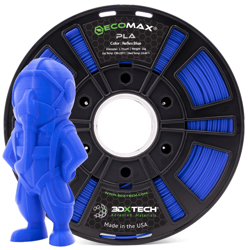 3DXTECH ECOMAX PLA filament černý 1,75 mm 1 kg tuhý