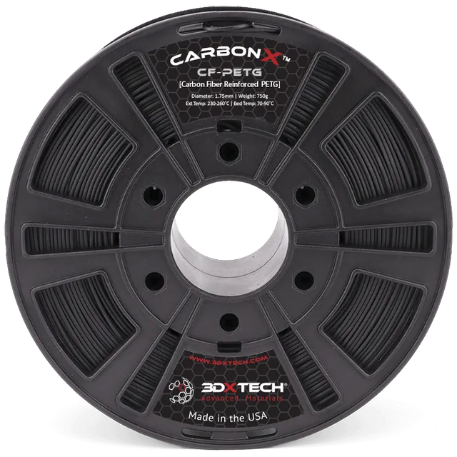 3DXTECH CarbonX PETG+CF filament Black 1,75 mm 750 g karbonový