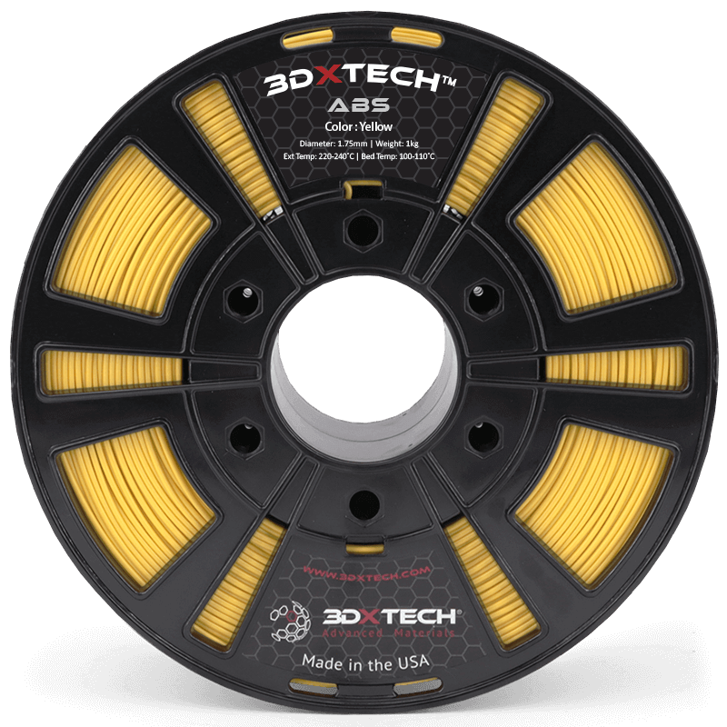 3DXTECH ABS filament černý 1,75 mm 1 kg houževnatý