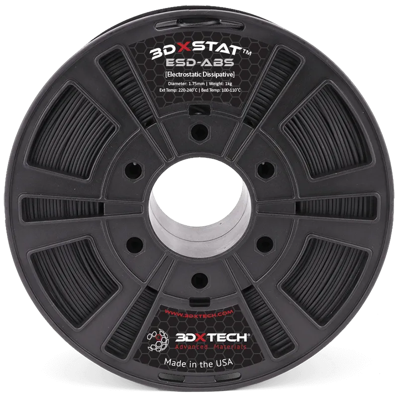 3DXTECH 3DXSTAT ESD-ABS filament Black 1,75 mm 750 g antistatický