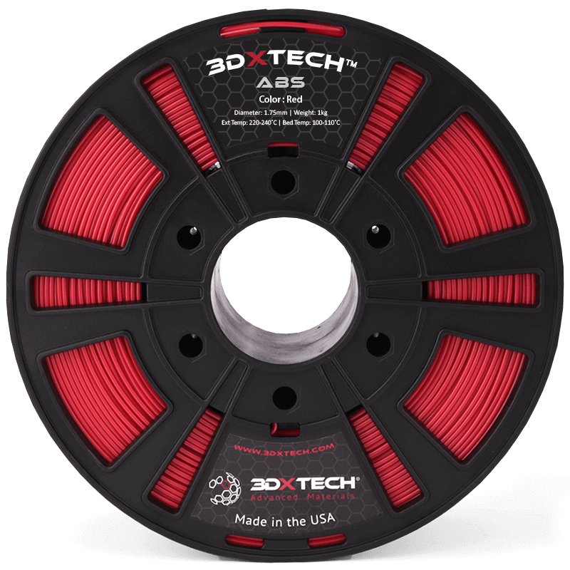 3DXTECH ABS filament černý 1,75 mm 1 kg houževnatý