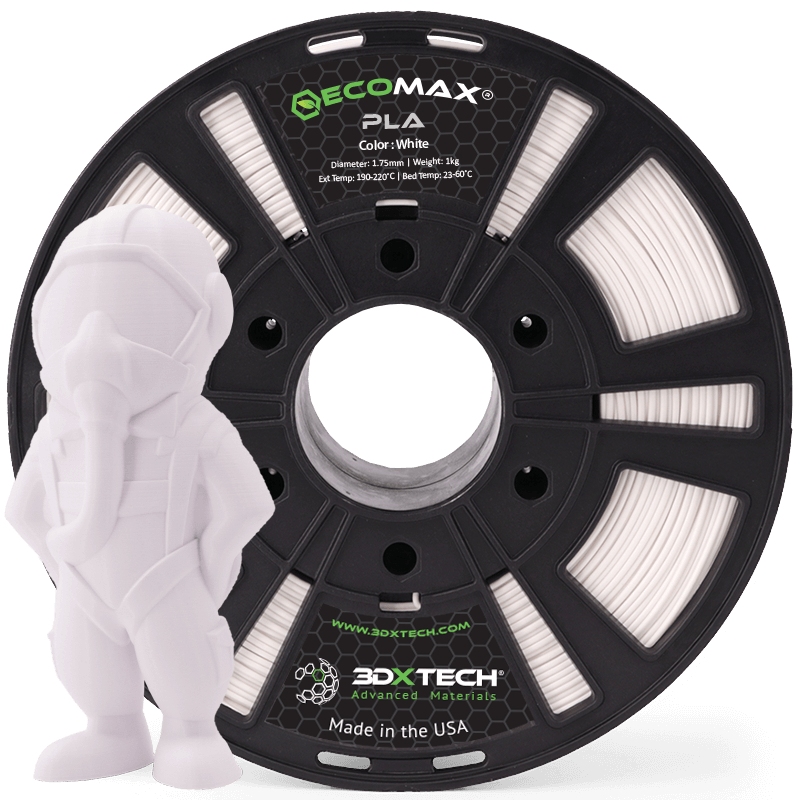 3DXTECH ECOMAX PLA filament černý 1,75 mm 1 kg tuhý