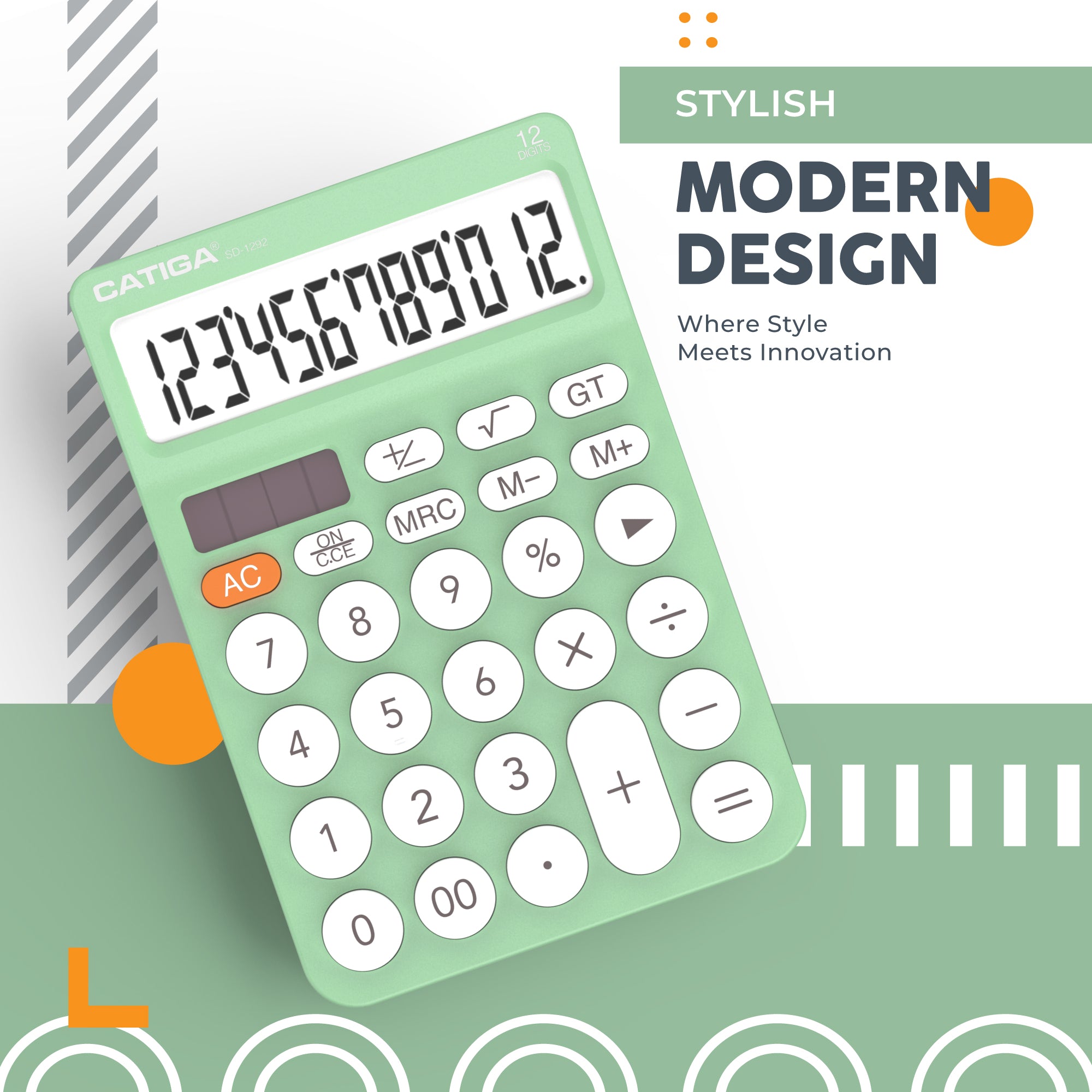 Catiga SD-1292 stolní kalkulačka 12místná mint