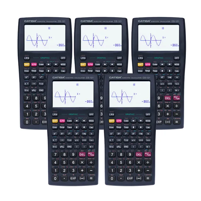 Catiga CS-121 vědecká kalkulačka grafická černá 5 ks