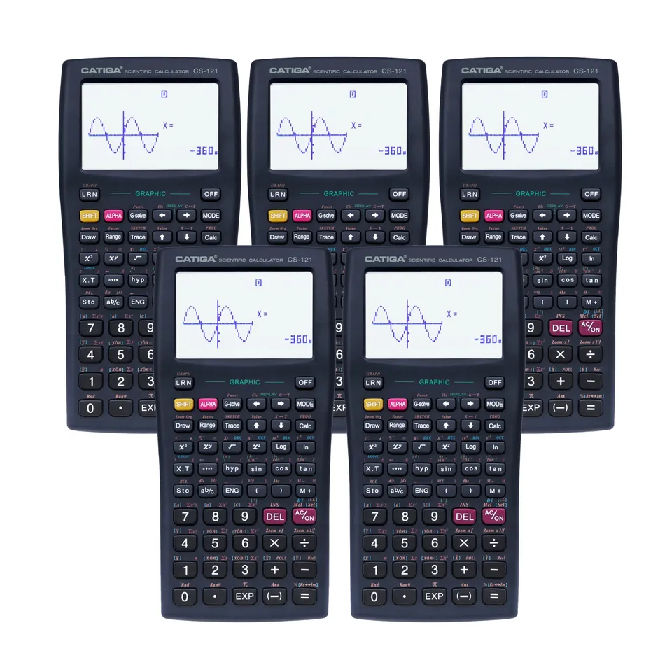 Catiga CS-121 vědecká kalkulačka grafická černá 5 ks