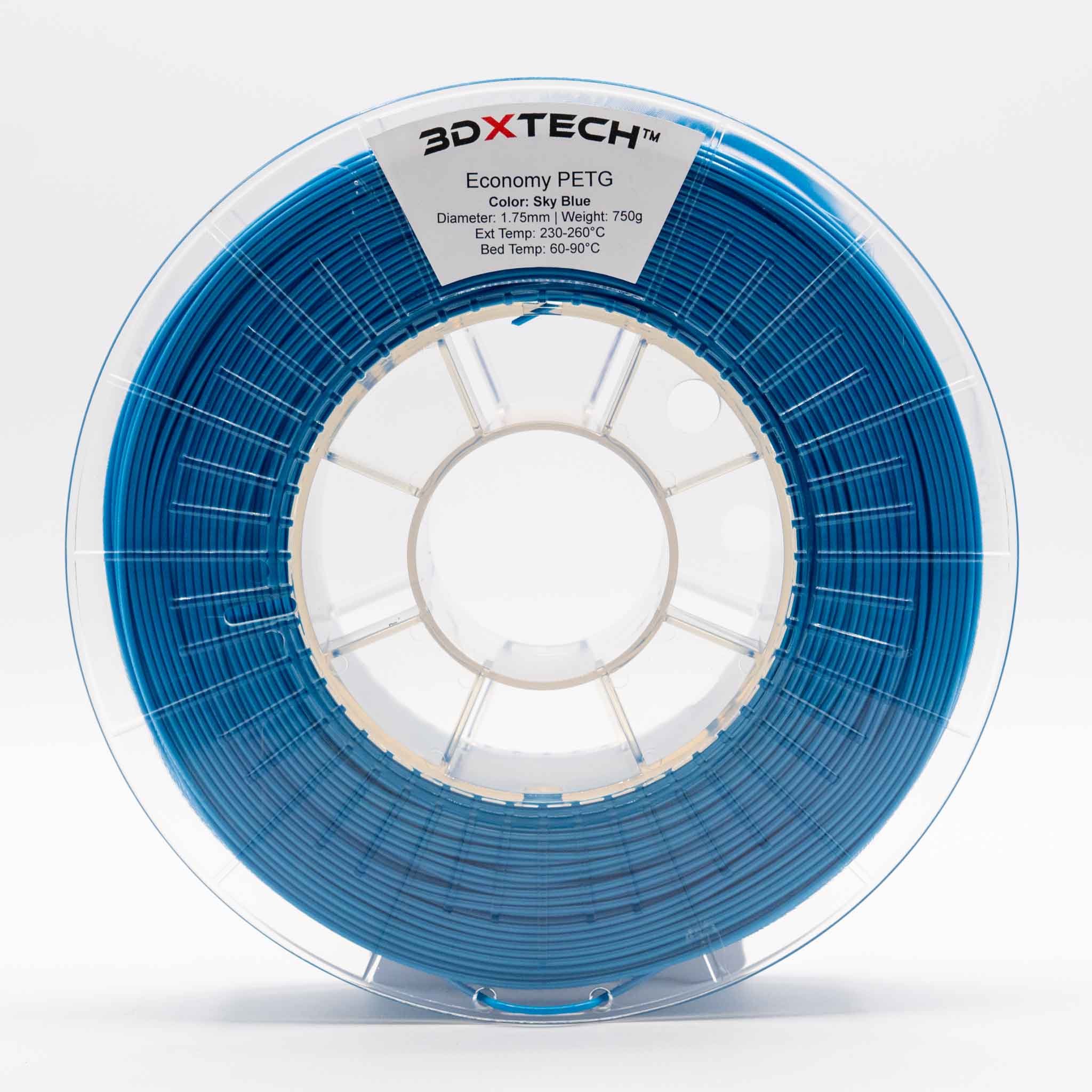 3DXTECH Economy PETG filament tmavě modrý 1,75 mm 750 g