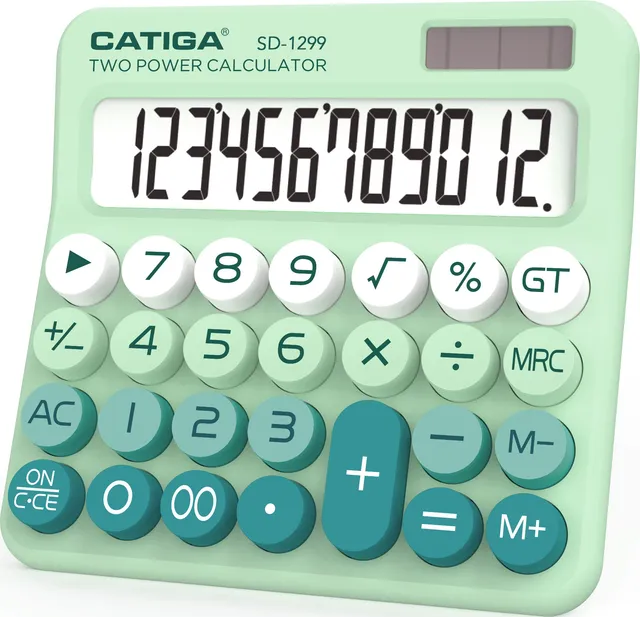 Catiga SD-1299 kalkulačka mátová 12místná mechanická
