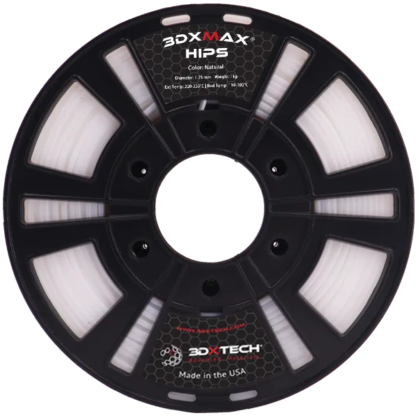 3DXTECH 3DXMAX HIPS filament Natural 1,75 mm 1 kg podpěrový