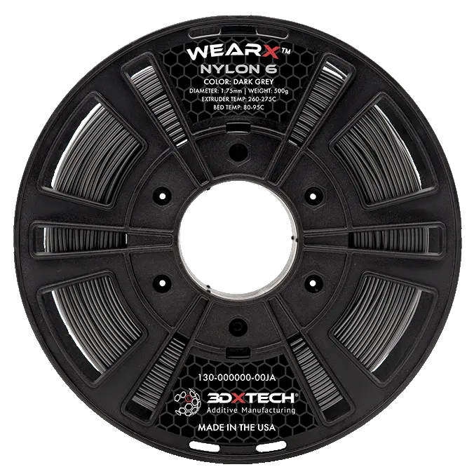 3DXTECH WEARX Nylon 6 filament 1,75 mm černý 500 g