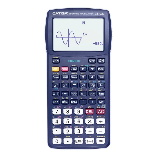 Catiga CS-229 kalkulačka vědecká modrá grafická