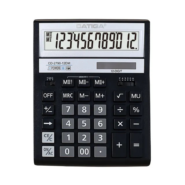 Catiga CD-2790-12DM kalkulacka 12mistna s 2 pameti