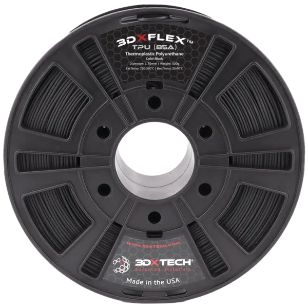 3DXTECH 3DXFlex TPU 85A filament černý 1,75 mm 500 g