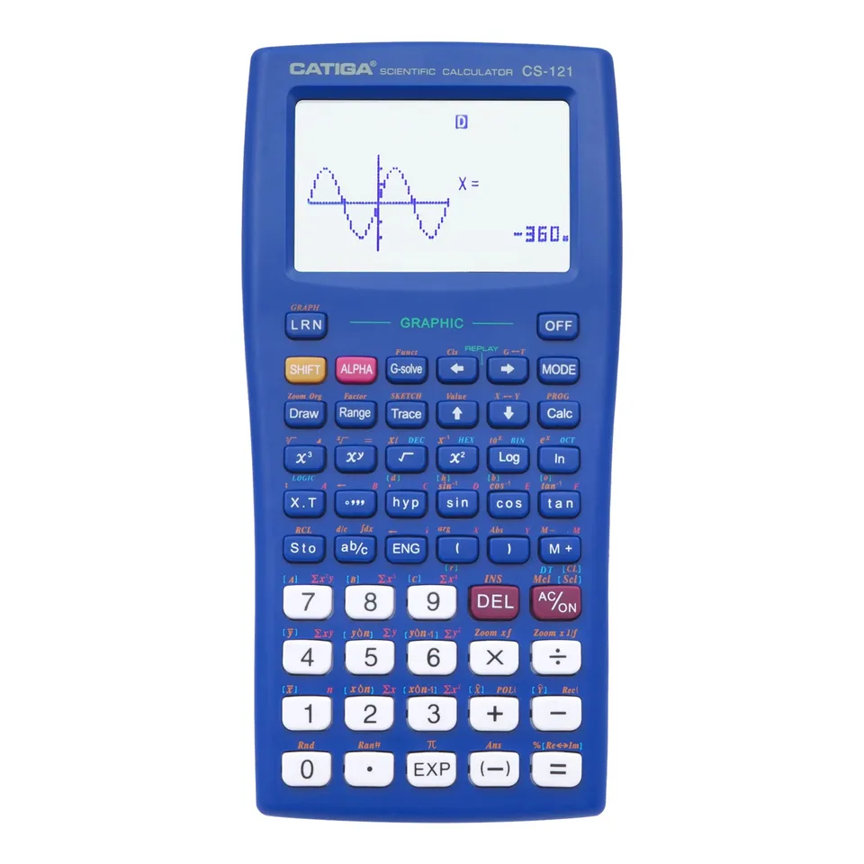 Catiga CS-121 vědecká kalkulačka modrá s grafem