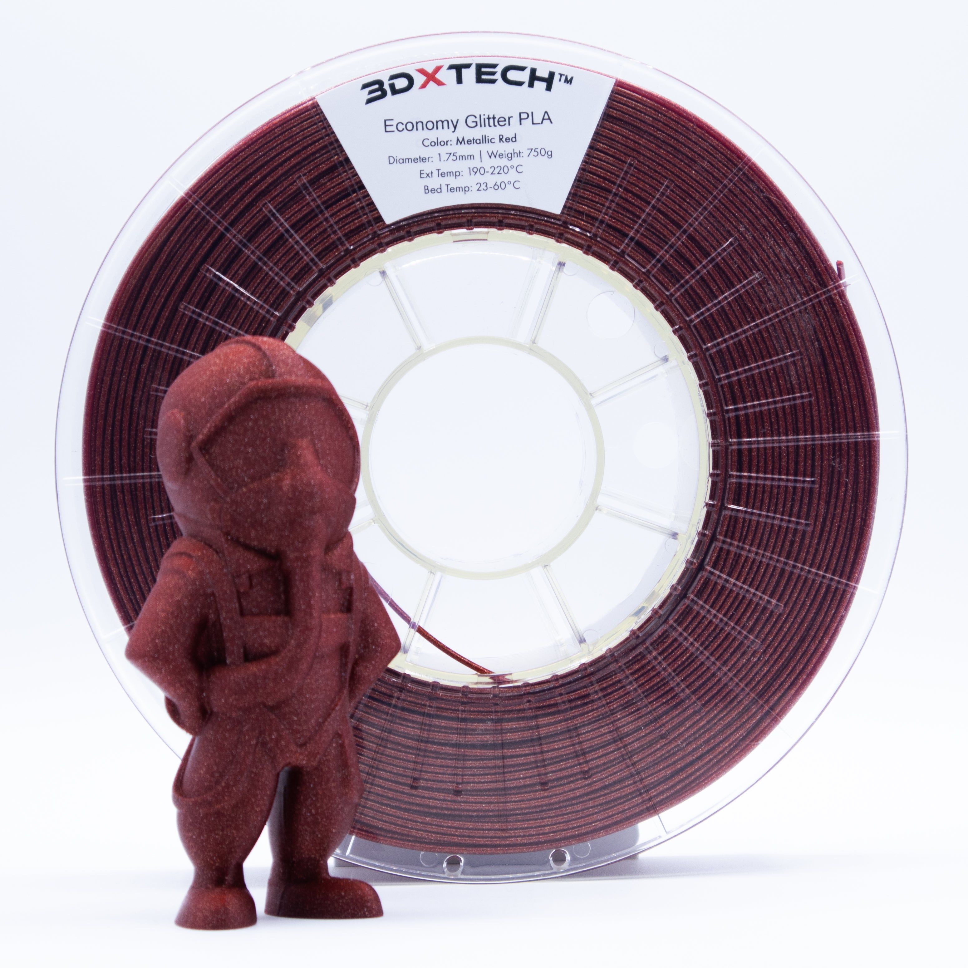 3DXTECH Glitter PLA filament Metallic Blue Ocean 750 g třpytivý
