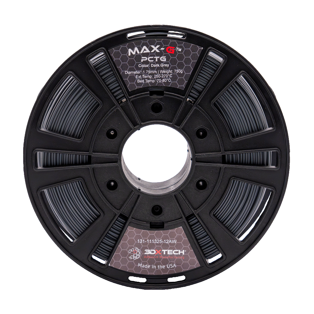 3DXTECH MAX-G PCTG filament černý 750 g odolný