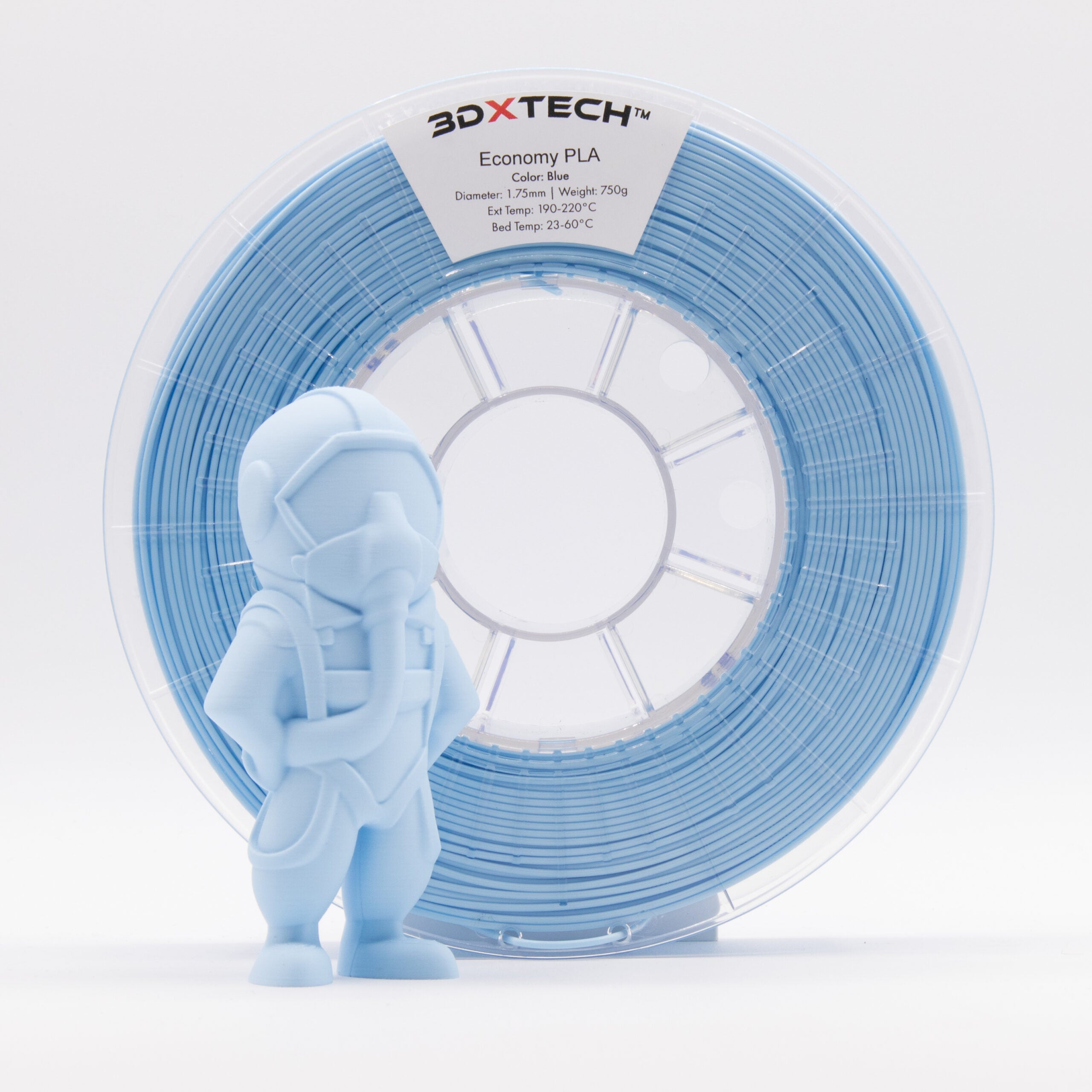 3DXTECH Economy PLA filament černý 750 g snadný tisk
