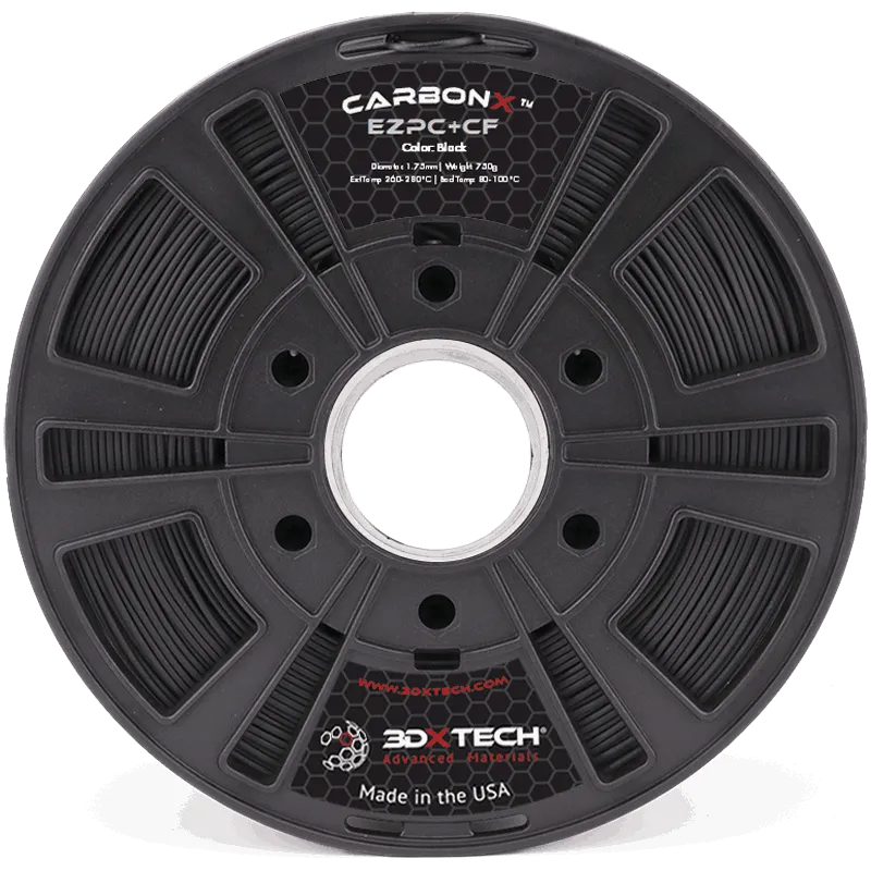 3DXTECH CARBONX ezPC+CF filament černý 1,75 mm 750 g
