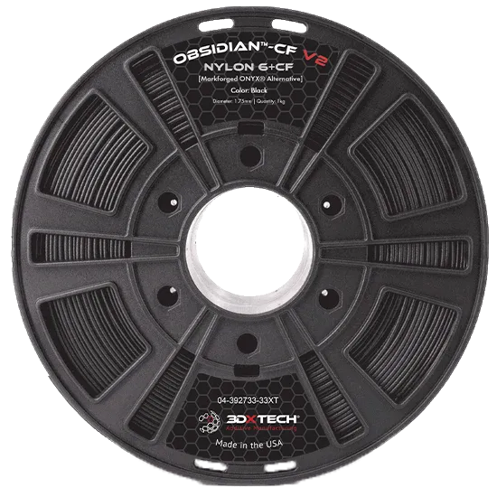 3DXTECH Obsidian Nylon 6+CF V2 filament Black 1,75 mm 750 g