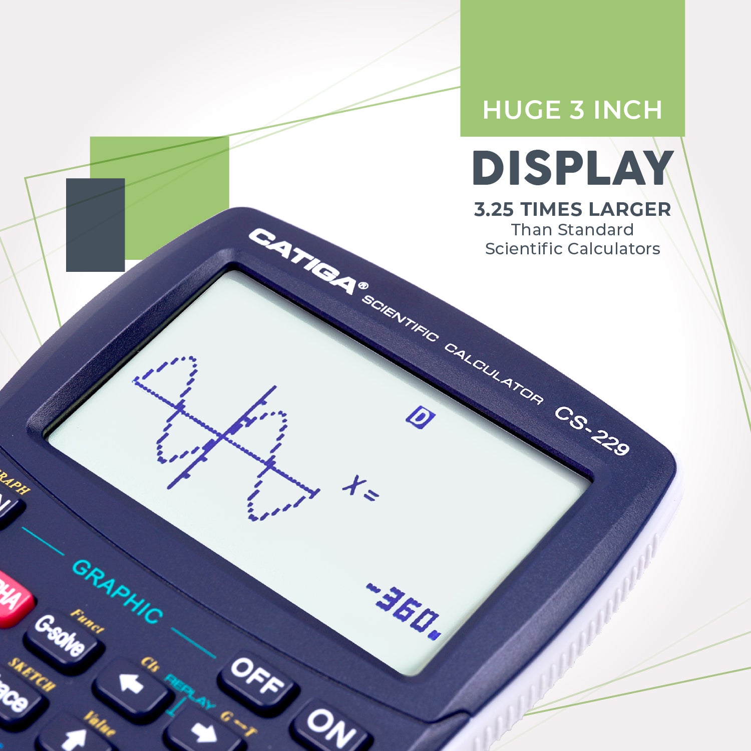 Catiga CS-229 kalkulačka vědecká modrá grafická