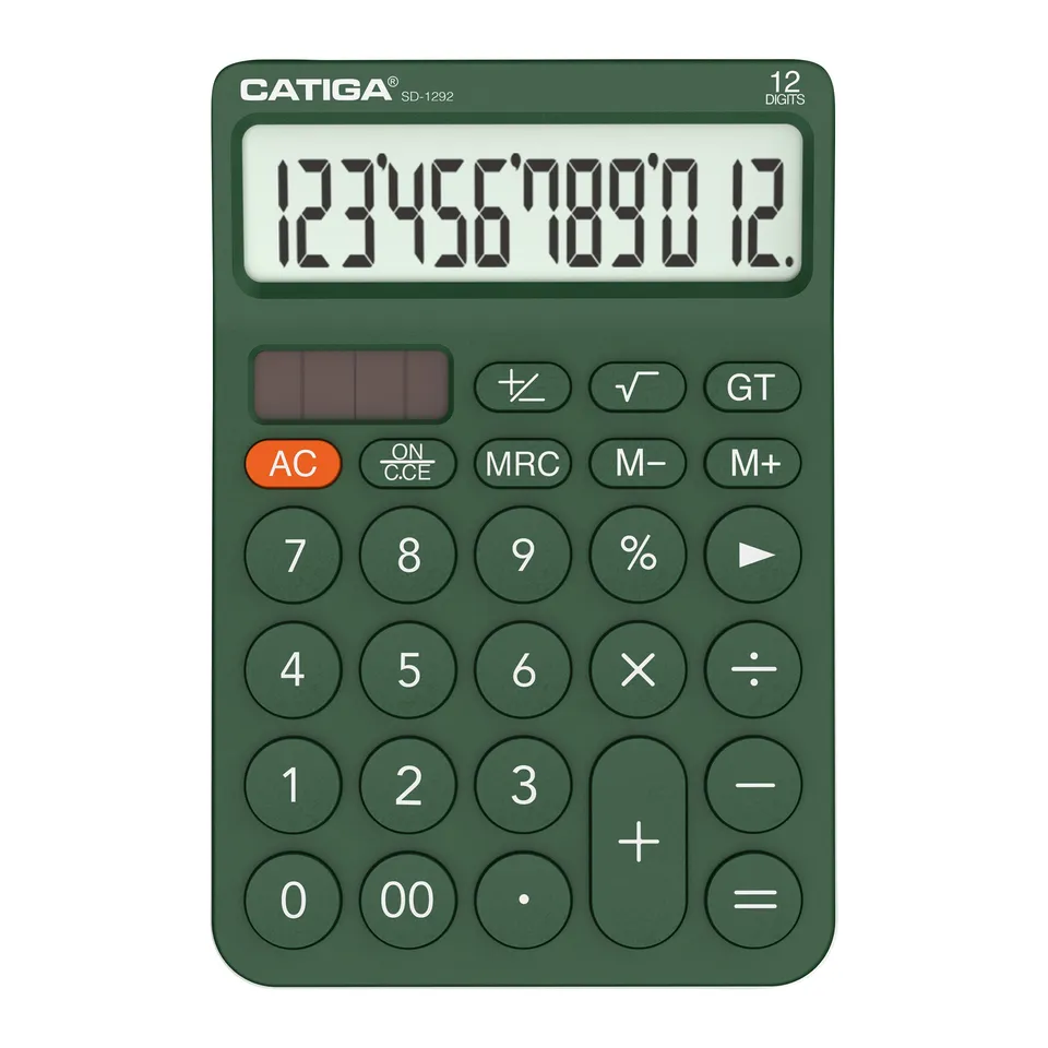Catiga SD-1292 stolní kalkulačka zelená 12 míst