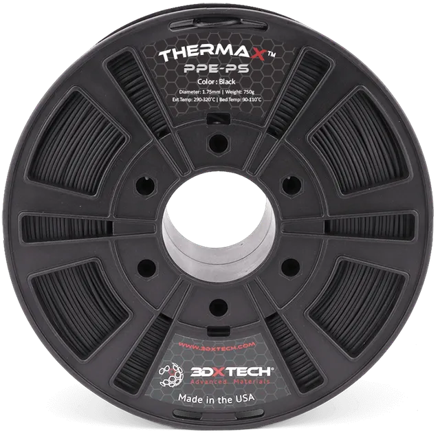 3DXTECH THERMAX PPE-PS filament 1,75 mm černý 750 g