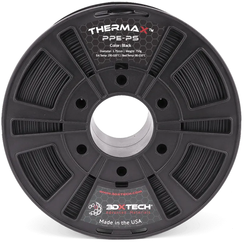 3DXTECH THERMAX PPE-PS filament 1,75 mm černý 750 g