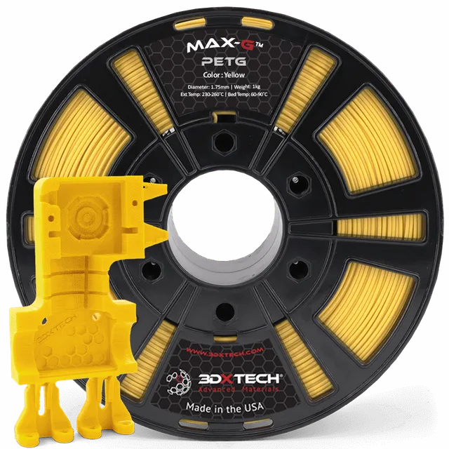 3DXTech MAX-G PETG filament 1,75 mm 1 kg černý odolný