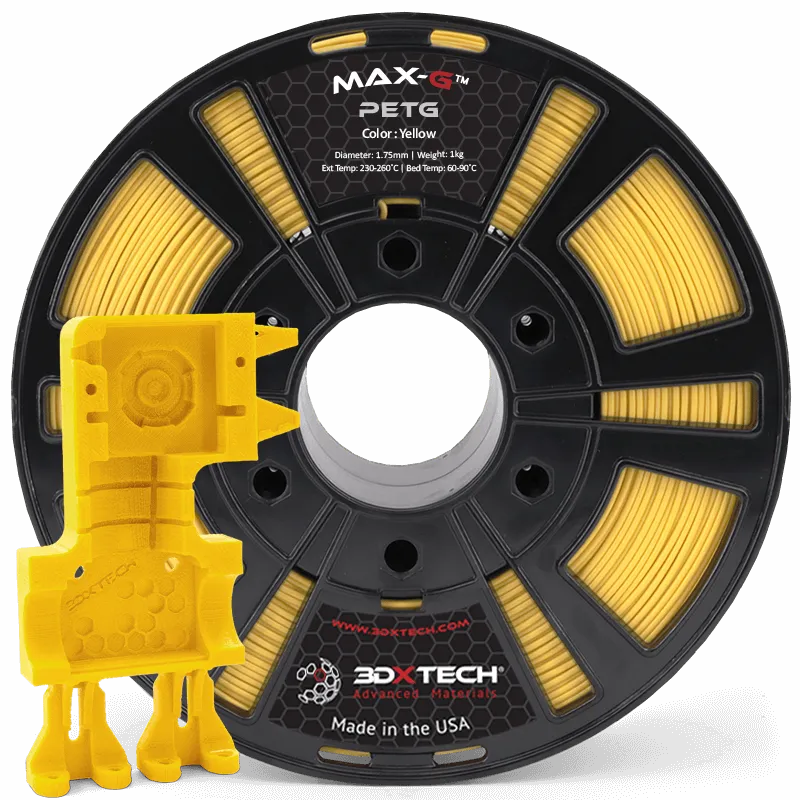 3DXTech MAX-G PETG filament 1,75 mm 1 kg černý odolný