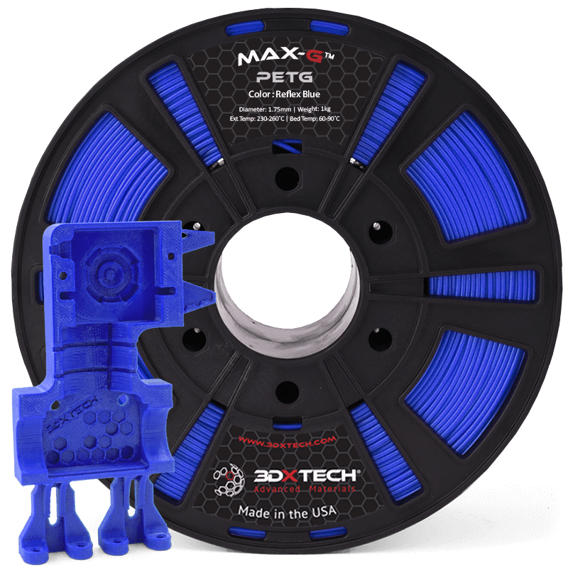 3DXTech MAX-G PETG filament 1,75 mm 1 kg černý odolný