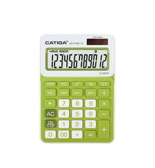 Catiga CD-2720 kancelářská kalkulačka zelená 12 míst