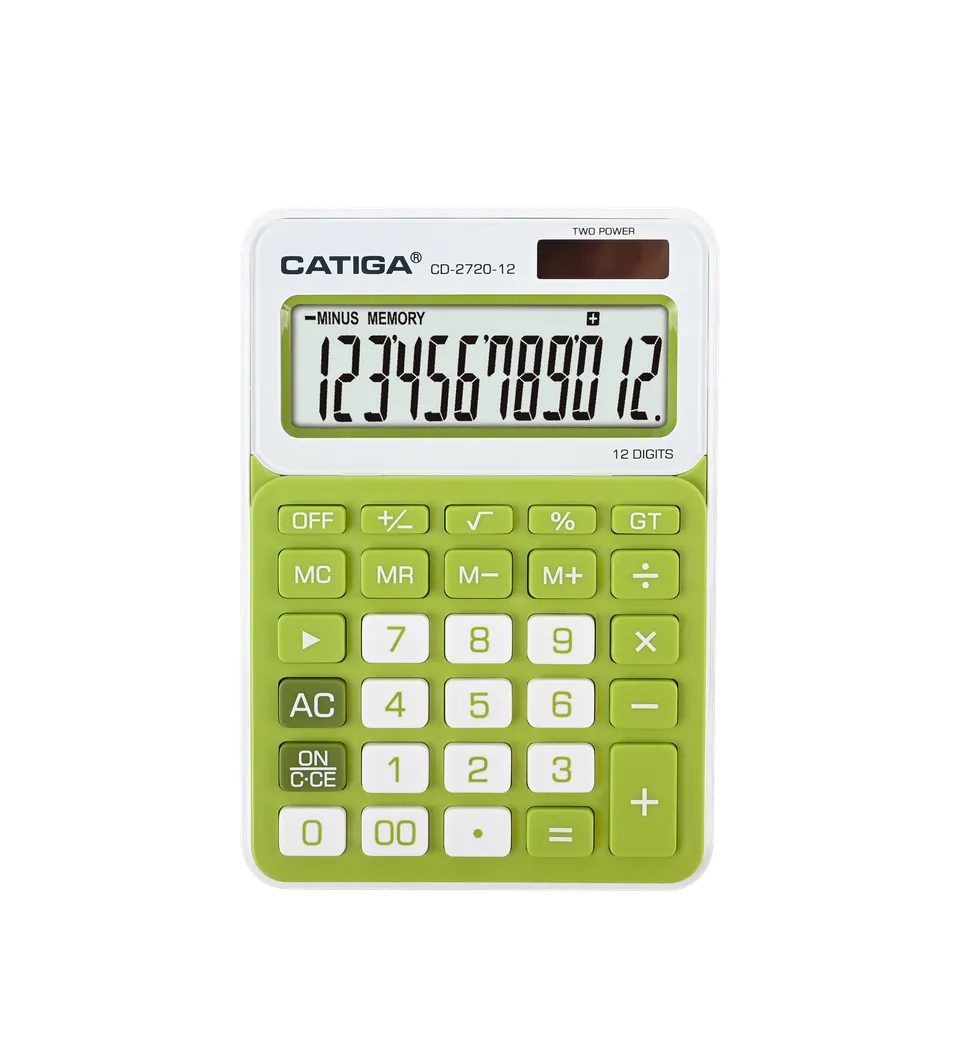 Catiga CD-2720 kancelářská kalkulačka zelená 12 míst