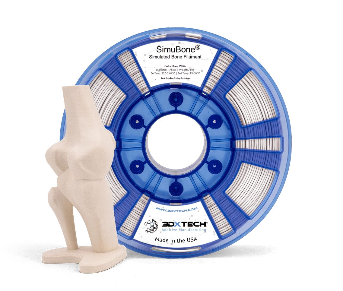 3DXTECH SIMUBONE filament antique white 1,75 mm 750 g kostní vzhled