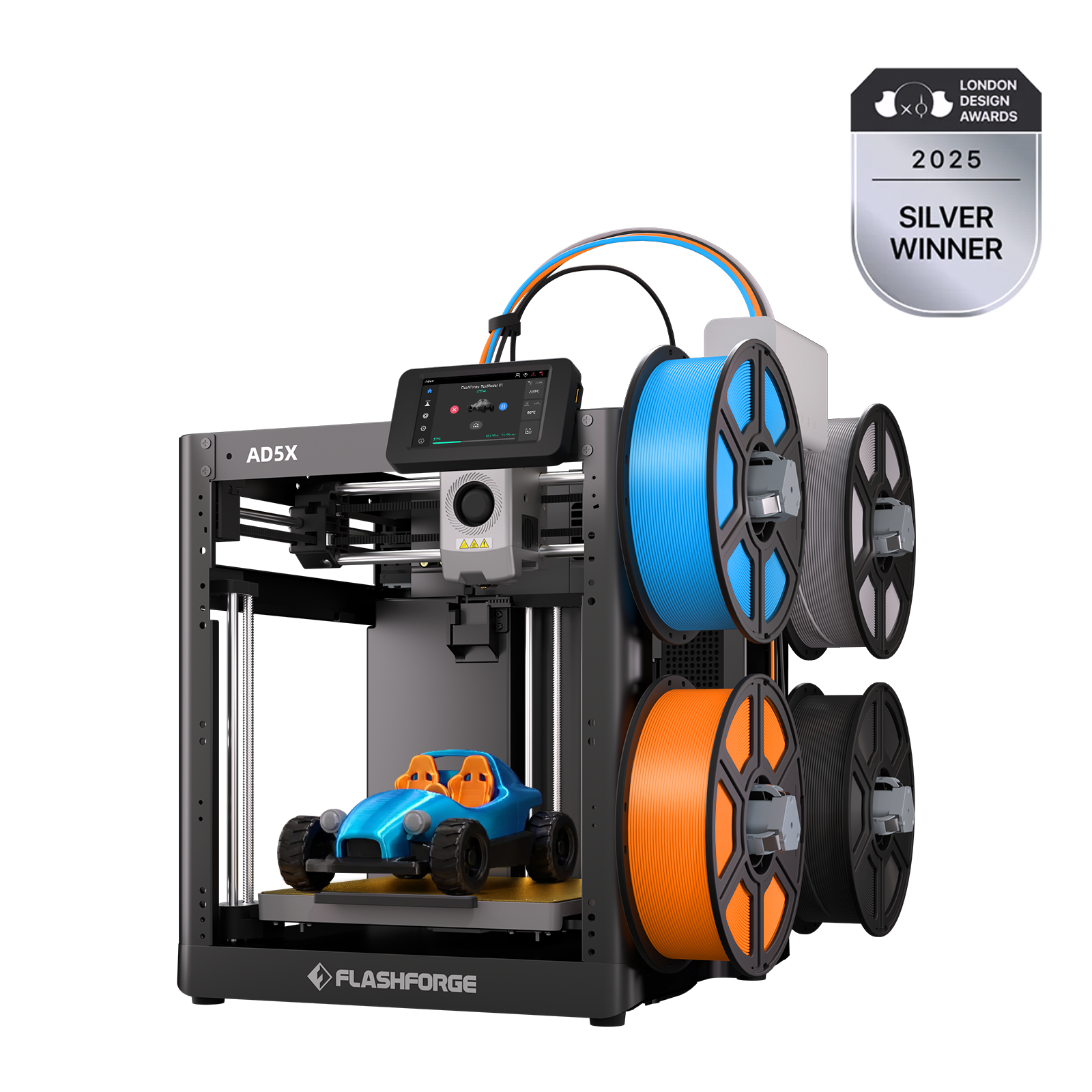 Flashforge AD5X multicolor 3D tiskárna 4 barvy