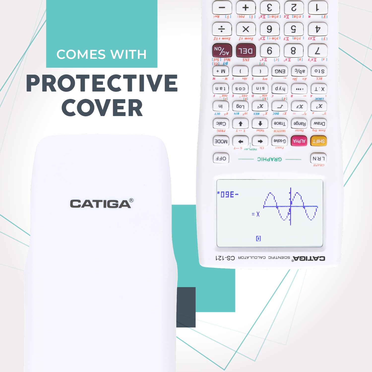 Catiga CS-121 vědecká kalkulačka bílá 280 funkcí