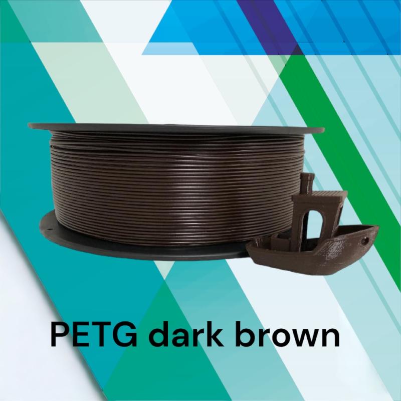 REGSHARE PET-G dark brown filament 1 kg tmavě hnědý