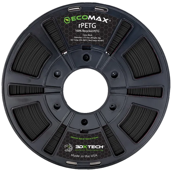 3DXTECH ECOMAX R-PETG filament černý 1,75 mm 1 kg