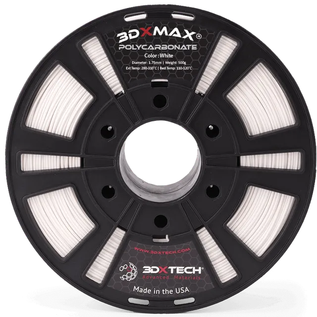 3DXTECH 3DXMAX PC filament Black 1,75 mm 500 g polykarbonát