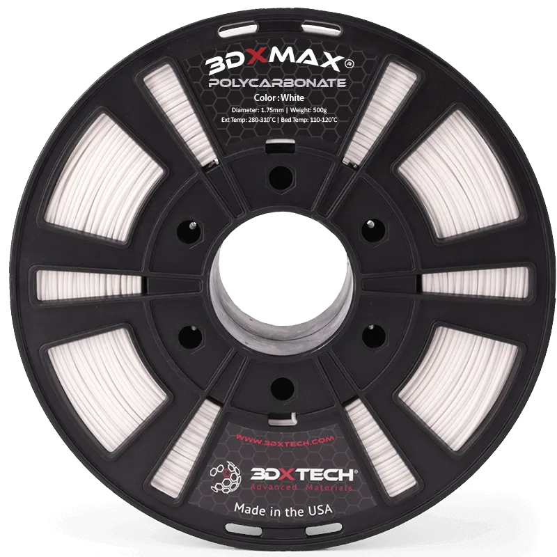 3DXTECH 3DXMAX PC filament Black 1,75 mm 500 g polykarbonát