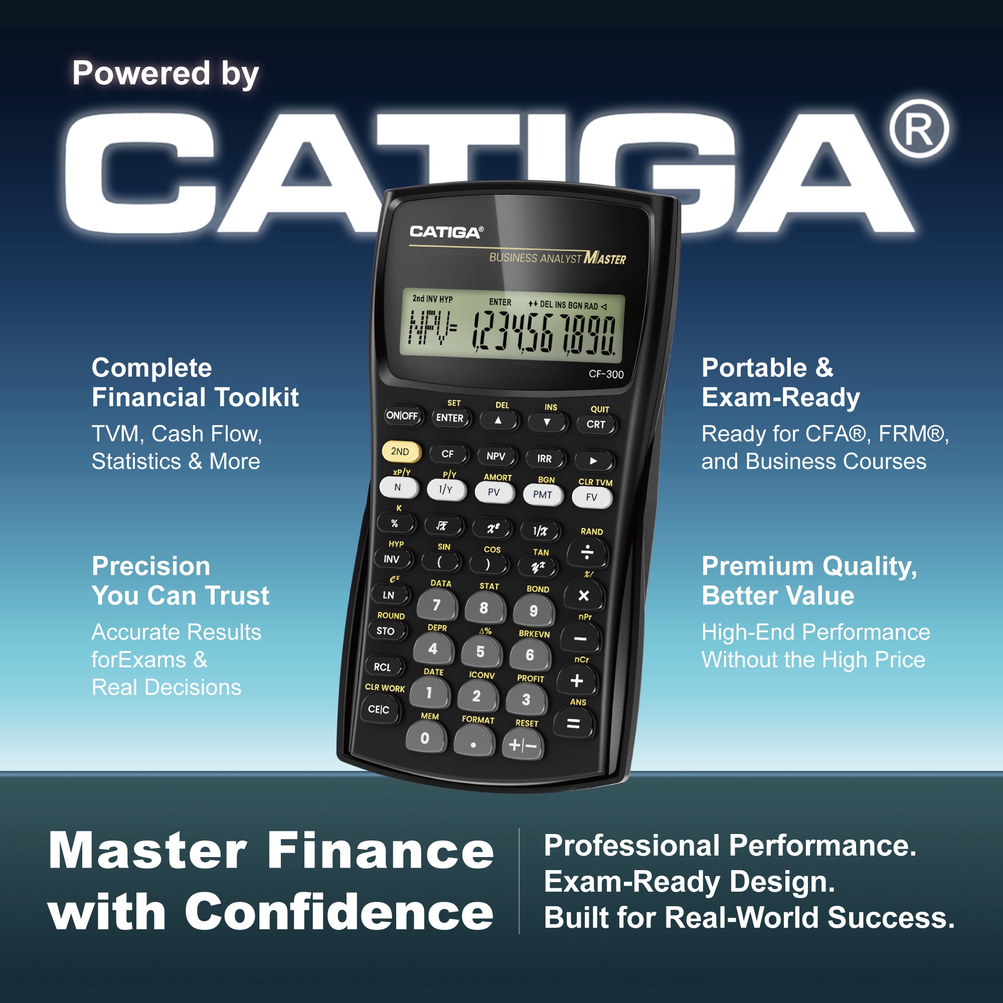 Catiga CF-300 finanční kalkulačka 10místná