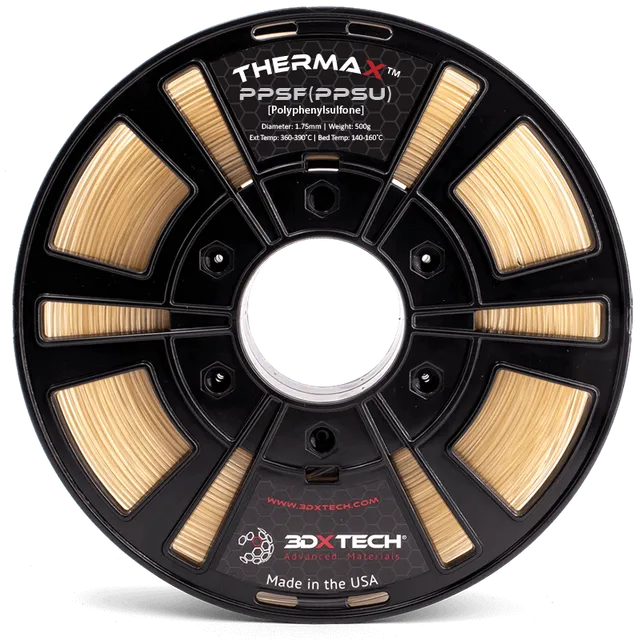3DXTECH ThermaX PPSU filament Natural 1,75 mm 500 g odolný