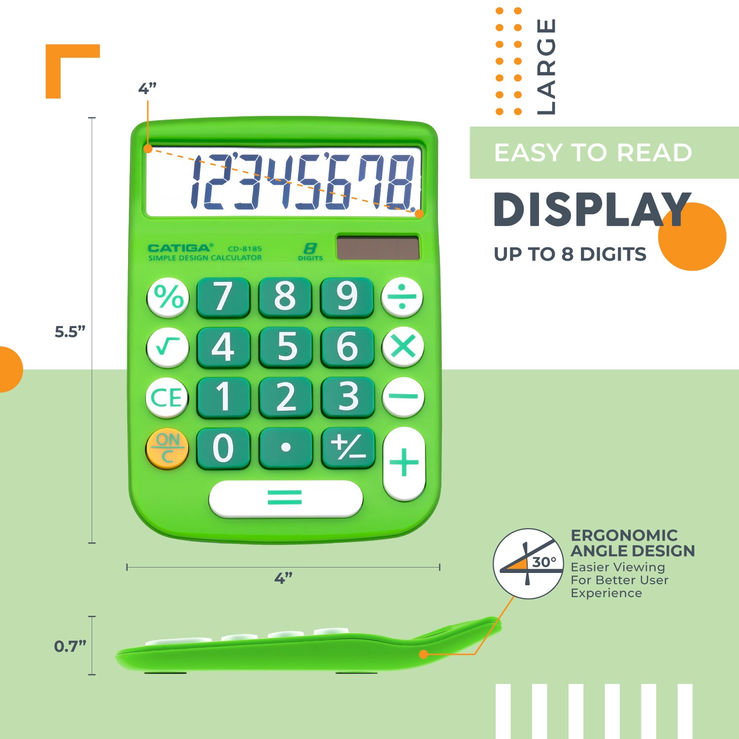 Catiga CD-8185 stolní kalkulačka 8místná 2 ks