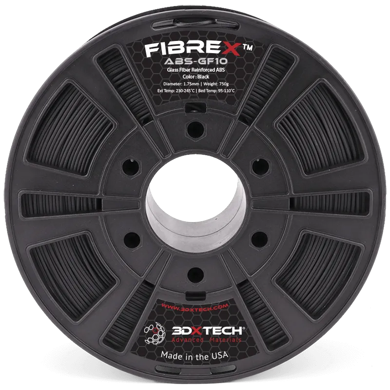 3DXTECH FIBREX ABS+GF filament černý 750 g 1,75 mm