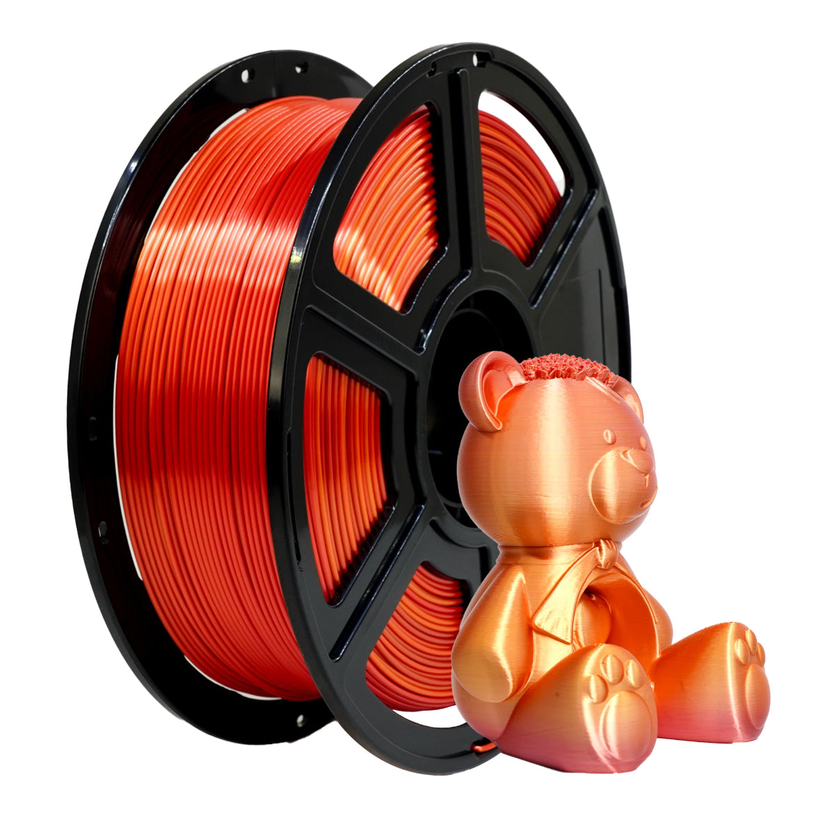 Flashforge PLA Silk+ Rainbow filament duhový lesk